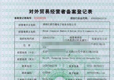 對(duì)外貿(mào)易經(jīng)營者